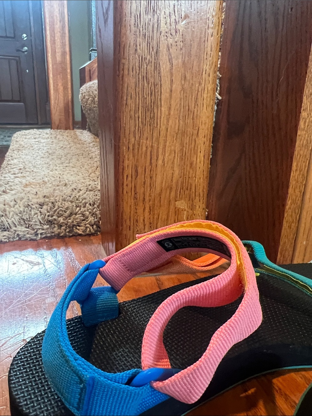Teva womens Colorblock Strappy Sandals - Orange size 10 never wore. - Picture 9 of 9